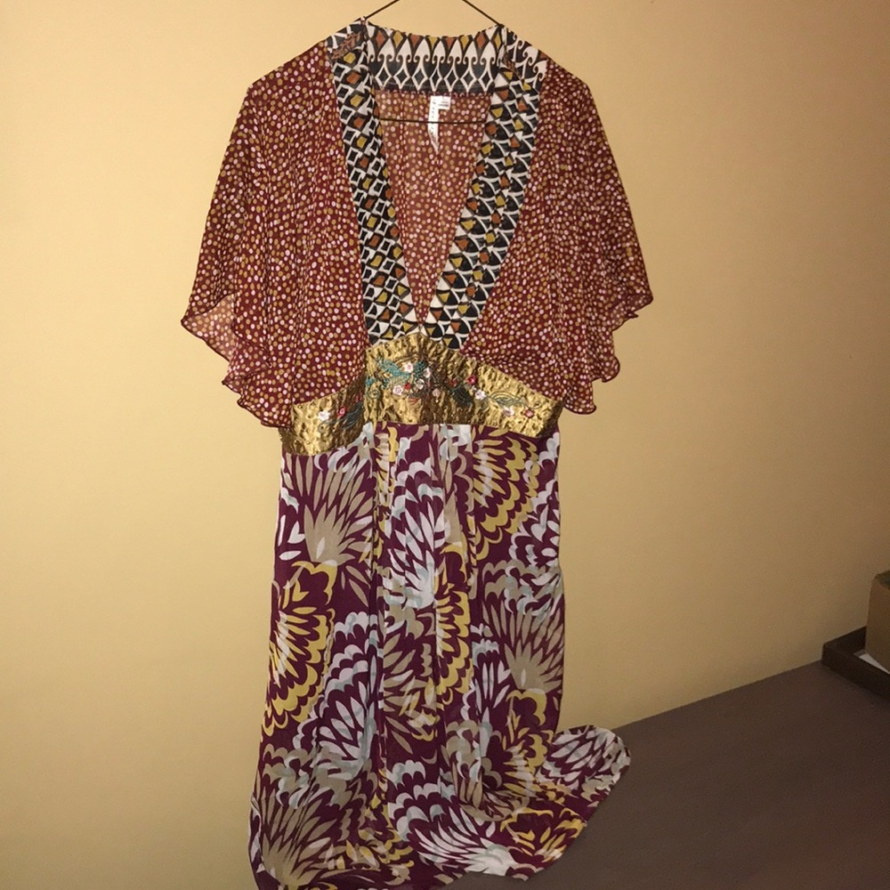 Bohemian Freestyle dress - boutique, sz L